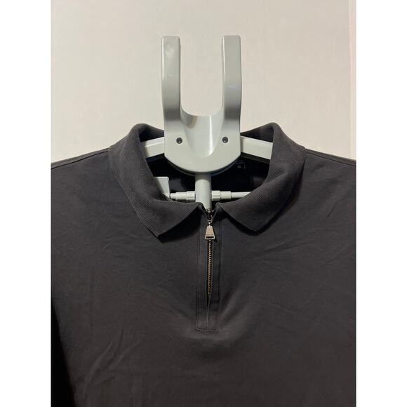 Murano Men’s Charcoal Gray Zip Polo Shirt Size XL Short Sleeve - Picture 2 of 10